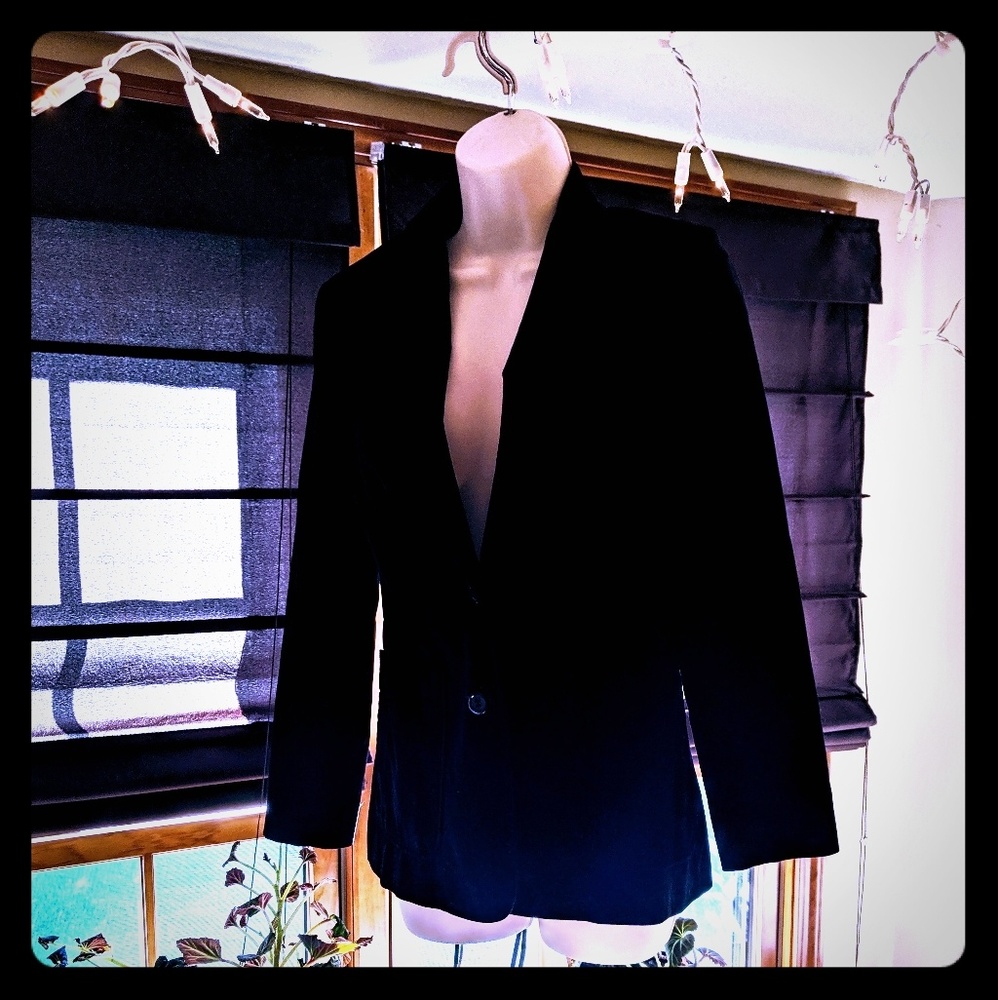 Black Velvet Blazer size 7/8